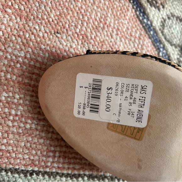 Jimmy Choo Black and Tan Woven Heels NIB, Size 41